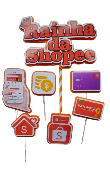 Topper de papel Simples 3D