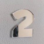 Aplique Número em Acrílico 4cm Altura (proporcional a largura) - Pcte