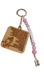 Chaveiro Pai Nosso MDF c/ Nome - Imagem 2