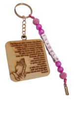 Chaveiro Pai Nosso MDF c/ Nome - Imagem 5