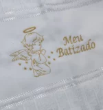 Toalha branca de mão com bordado 30cm x 45cm - Imagem 4