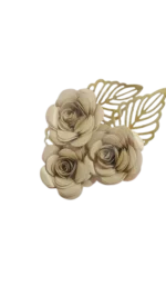 Flor feita em papel 5cm x 5cm - Imagem 3