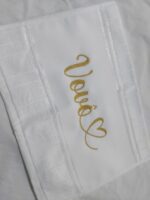 Toalha de mão bordada personalizada - Imagem 3