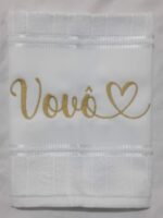Toalha de mão bordada personalizada - Imagem 2